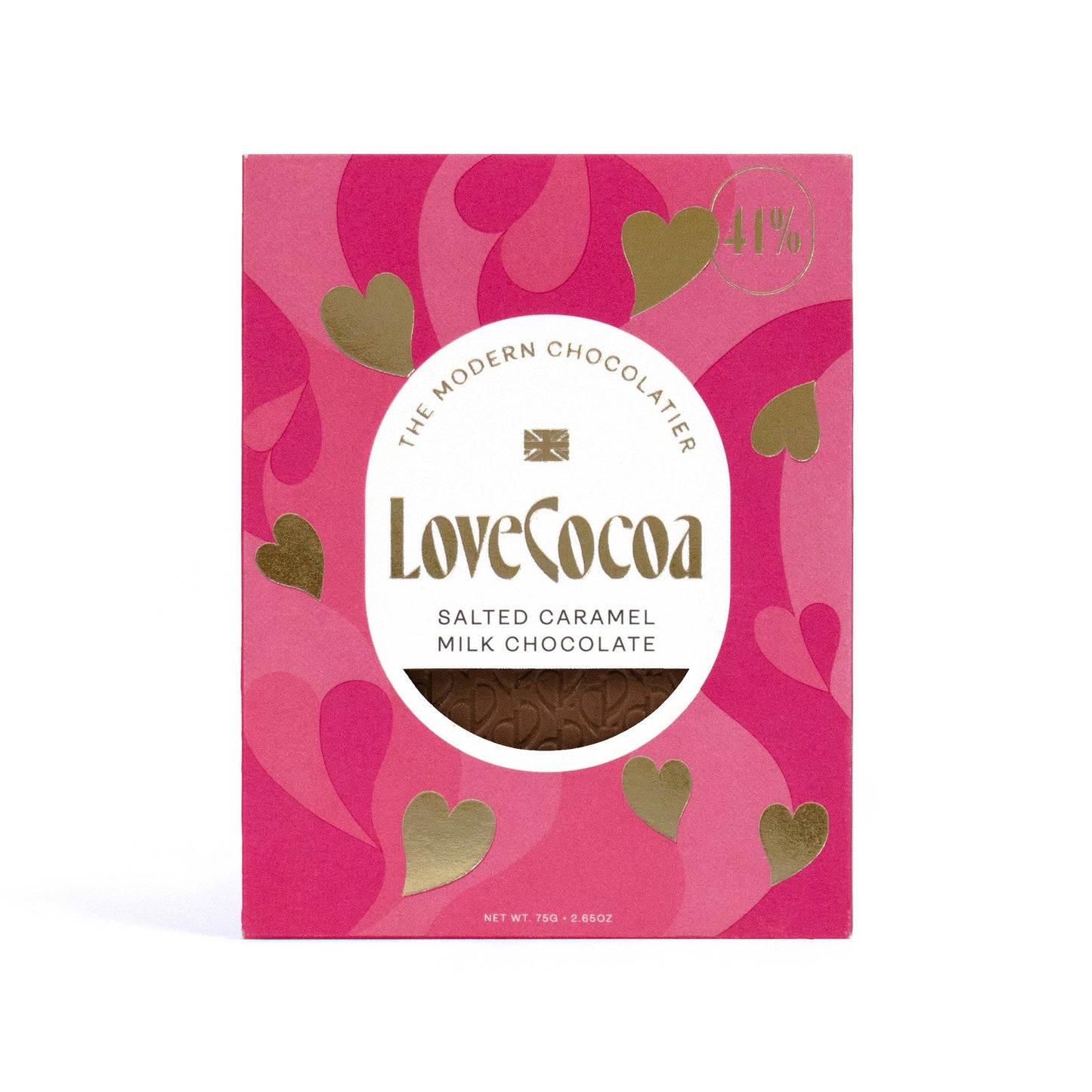 Hearts Salted Caramel Milk Chocolate Bar 70g