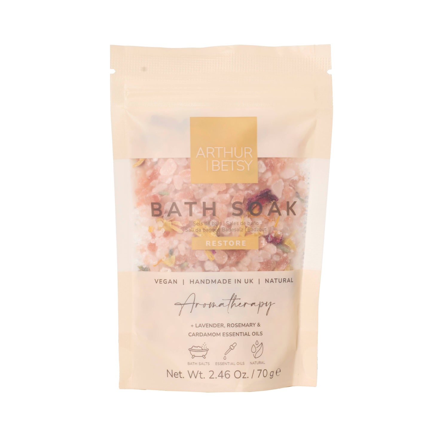 Bath salts pouch, Bath soak, Stocking fillers, Bath salt bag: Restore